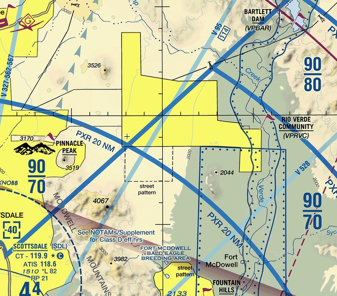 Detail from an AFTW Phoenix-area practice chart